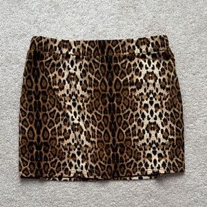 Chic Animal Print Mini Skirt